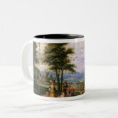 Betreten der Arche Zweifarbige Tasse (Vorderseite Links)