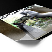 Betreten Sie das Reich des Einhorns Poster (Ecke)