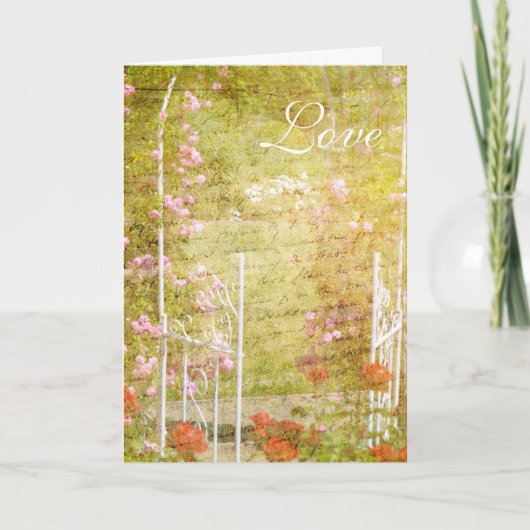 Betreten Sie den Garten Karte (Vorderseite)