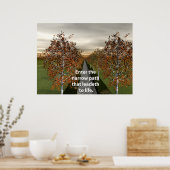 Betreten Sie den schmalen Pfad, der zum Leben führ Poster (Küche)