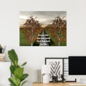 Betreten Sie den schmalen Pfad, der zum Leben führ Poster (Heimbüro)