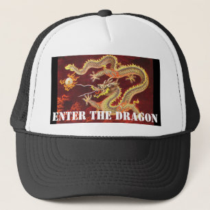 Betreten Sie die Drache-chinesische Truckerkappe