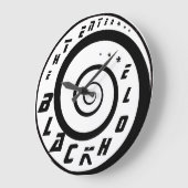 Betreten Sie die schwarzes Loch-Wanduhr! Große Wanduhr (Winkel)