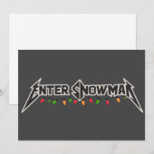 Betreten Sie Schneemann Weihnachten Rocker Winter  (Vorne/Hinten)