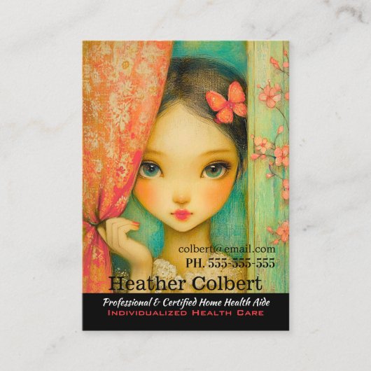 Betreuer hier, um abhängigen Mitgefühl zu helfen Visitenkarte (Vorderseite)