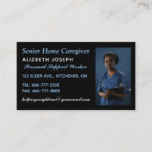 Betreuer Hilfe Assistenz Foto QR Code Visitenkarte (Vorderseite)