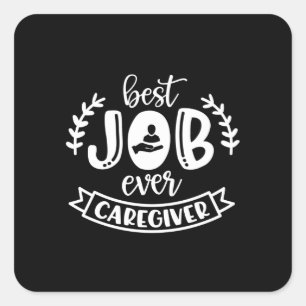 Betreuer, Pflegeassistent Quadratischer Aufkleber