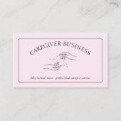 Betreuer Pflegepersonal Erwachsene ambulante Zuhau Visitenkarte (Vorderseite)