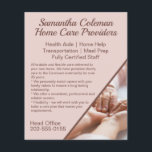 Betreuer Zuhause Care Werbeunternehmen Flyer<br><div class="desc">Ein wunderschöner Business-Flyer mit alten Händen. Dieser großartige Flyer würde gut daran arbeiten,  eine private Betreuung,  ein Zuhause-Help-Business oder eine Pflegeorganisation für Wohn- und Pflegezwecke zu fördern und zu werben. Einfach mit Ihren eigenen Firmeninformationen personalisieren.</div>