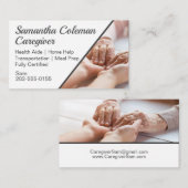 Betreuer Zuhause Help Betreuer Visitenkarte (Vorne/Hinten)