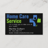 Betreuung Ältere Zuhause Aide Business Card Visitenkarte (Vorderseite)