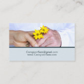 Betreuung Ältere Zuhause Aide Visitenkarte (Rückseite)