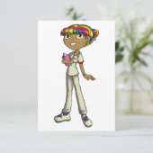 Betreuung Dankeskarte (Stehend Vorderseite)