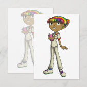 Betreuung Dankeskarte (Vorne/Hinten)