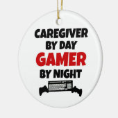 Betreuung durch Day Gamer by Night Keramik Ornament (Links)