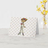 Betreuung Karte (Gelbe Blume)