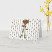 Betreuung Karte (Gelbe Blume)