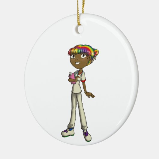 Betreuung Keramik Ornament (Links)