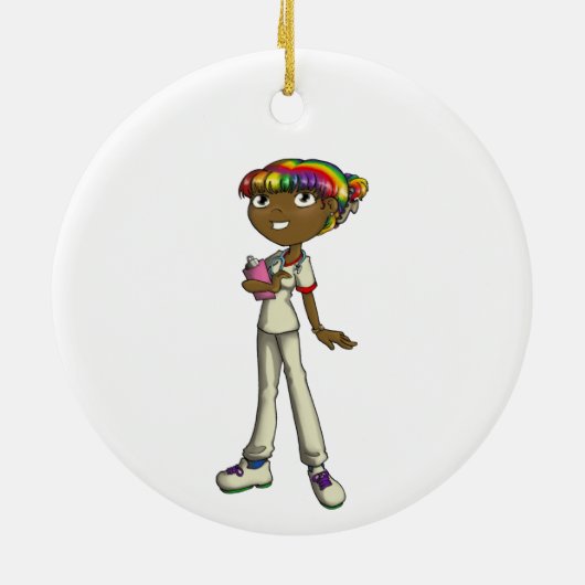 Betreuung Keramik Ornament (Hinten)