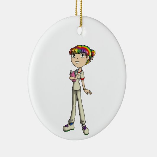 Betreuung Keramik Ornament (Rechts)