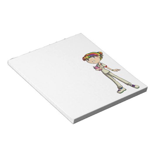 Betreuung Notizblock (angewinkelt)