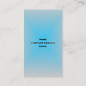 Betreuung von Haustieren/Heimtiere (Blaue Version) Visitenkarte (Rückseite)