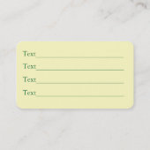 Betreuung von Hunden und Haustieren Terminkarte (Rückseite)