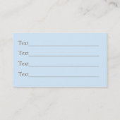 Betreuung von Hunden und Haustieren Terminkarte (Rückseite)