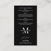 Betreuungs- und Anwendungshandbuch für Minimalisti Visitenkarte (Rückseite)