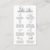 Betreuungs- und Anwendungshandbuch für Minimalisti Visitenkarte (Vorderseite)