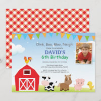 Betrieb Birthday Einladung Barnyard Party