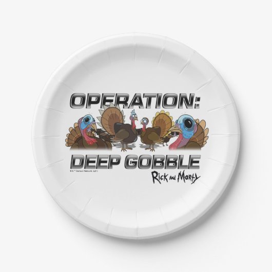 Betrieb: Deep Gobble Pappteller (Vorderseite)