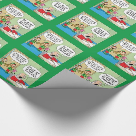 Betrieb des Santa Workshop Geschenkpapier (Ecke)