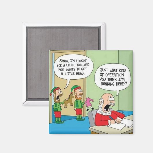 Betrieb des Santa Workshop Magnet (Vorderseite/Rückseite)