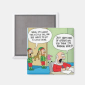 Betrieb des Santa Workshop Magnet (Vorderseite/Rückseite)