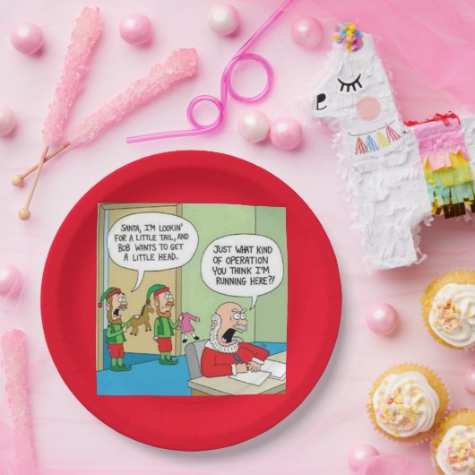 Betrieb des Santa Workshop Pappteller (Party)