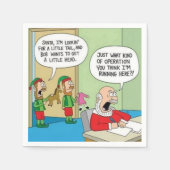 Betrieb des Santa Workshop Serviette (Vorderseite)