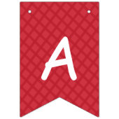 Betrieb Geburtstag Kariertes Personalisiertes Foto Wimpelkette (Dritte Fahne)