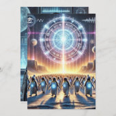 Betrieb: Geweckt Wadle - klassifizierte Penguin-Rü Einladung (Vorne/Hinten)