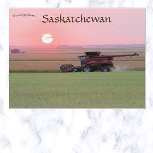 Betrieb im indischen Leiter Saskatchewan Kanada Postkarte