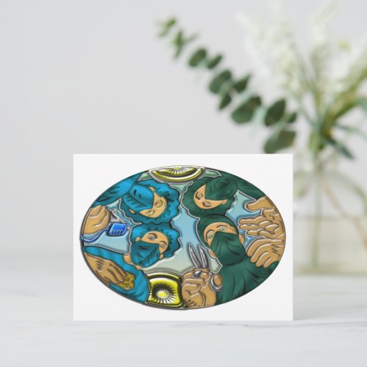 Betrieb oder Operation Postkarte (Stehend Vorderseite)