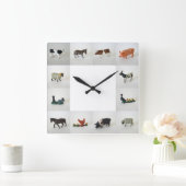 Betrieb Quadratische Wanduhr (Zuhause)