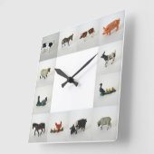 Betrieb Quadratische Wanduhr (Winkel)