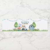 Betrieb, Stalltiere, Barnyard, Ranch Water Bottle Wasserflaschenetikett (Einzelnes Label)