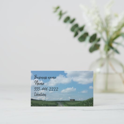 Betrieb Visitenkarte (Stehend Vorderseite)