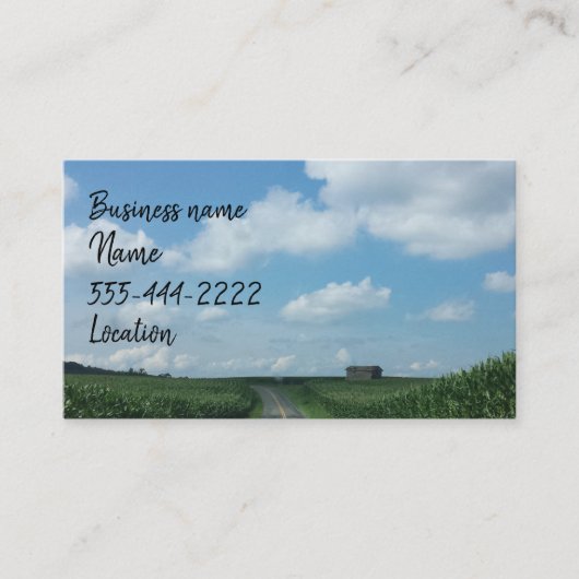 Betrieb Visitenkarte (Vorderseite)