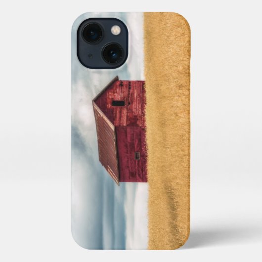 Betriebe | Alte rote Scheune iPhone Hülle (Rückseite)