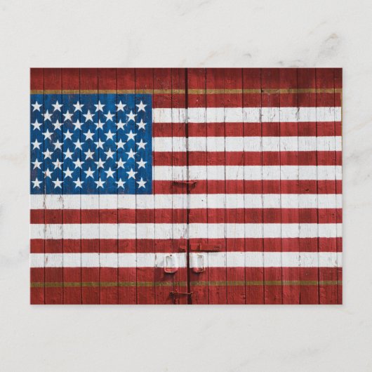 Betriebe | American Flag Stall Mural Postkarte (Vorderseite)