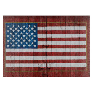 Betriebe   American Flag Stall Mural Schneidebrett