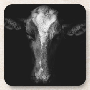 Betriebe B&W Kuhkuh Kopf Shot Getränkeuntersetzer